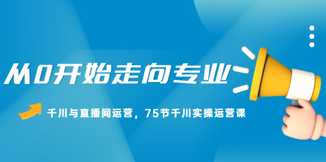 从0开始走向专业，千川与直播间运营，75节千川实操运营课-享创网