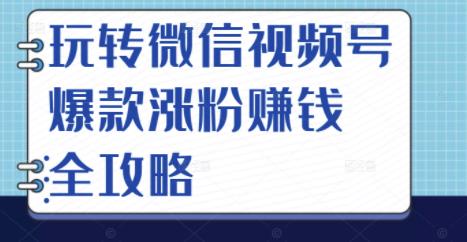 玩转微信视频号爆款涨粉赚钱全攻略，让你快速抓住流量风口，收获红利财富-享创网