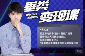 张sir·垂类变现课，抖音带货新手才看粉丝量，高手都看变现效率-享创网
