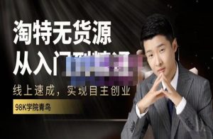 98k学院的淘特无货源线上速成课，从入门到精通，让你最小投入，最高回报-享创网