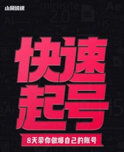 小呆-快速起号实操核心8讲,8天教你做爆自己的账号-享创网