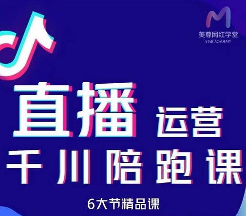 美尊-抖音直播运营千川系统课：直播​运营规划、起号、主播培养、千川投放等-享创网