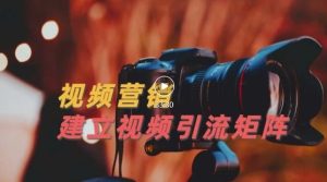 视频精准引流矩阵打造，帮助新手建立涨粉系统！【视频课程】-享创网