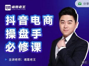 诸葛老王-抖音电商操盘手必修课：顶层设计，​起号破局，爆款运营，数据分析-享创网