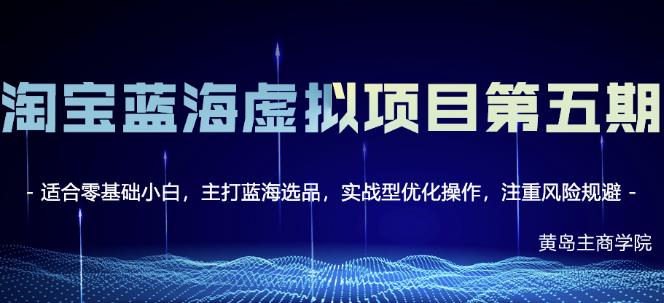 淘宝虚拟无货源3.0+4.0+5.0，适合零基础小白，主打蓝海选品，实战型优化操作-享创网