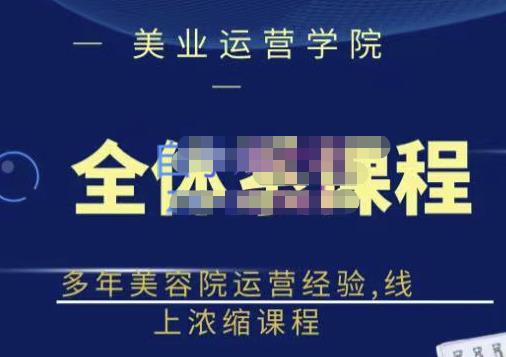 网红美容院全套营销落地课程，多年美容院运营经验，线上浓缩课程-享创网