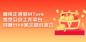 利用正规的MTurk微型众包工作平台，月赚1100美元的小技巧-享创网