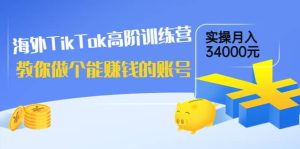 海外TikTok高阶训练营:教你做个能赚钱的账号,实操月入34000元!-享创网