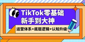 TikTok零基础新手到大神:运营体系+底层逻辑+认知升级(9节系列课)-享创网