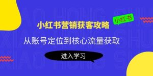 小红书营销获客攻略：从账号定位到核心流量获取，爆款笔记打造-享创网