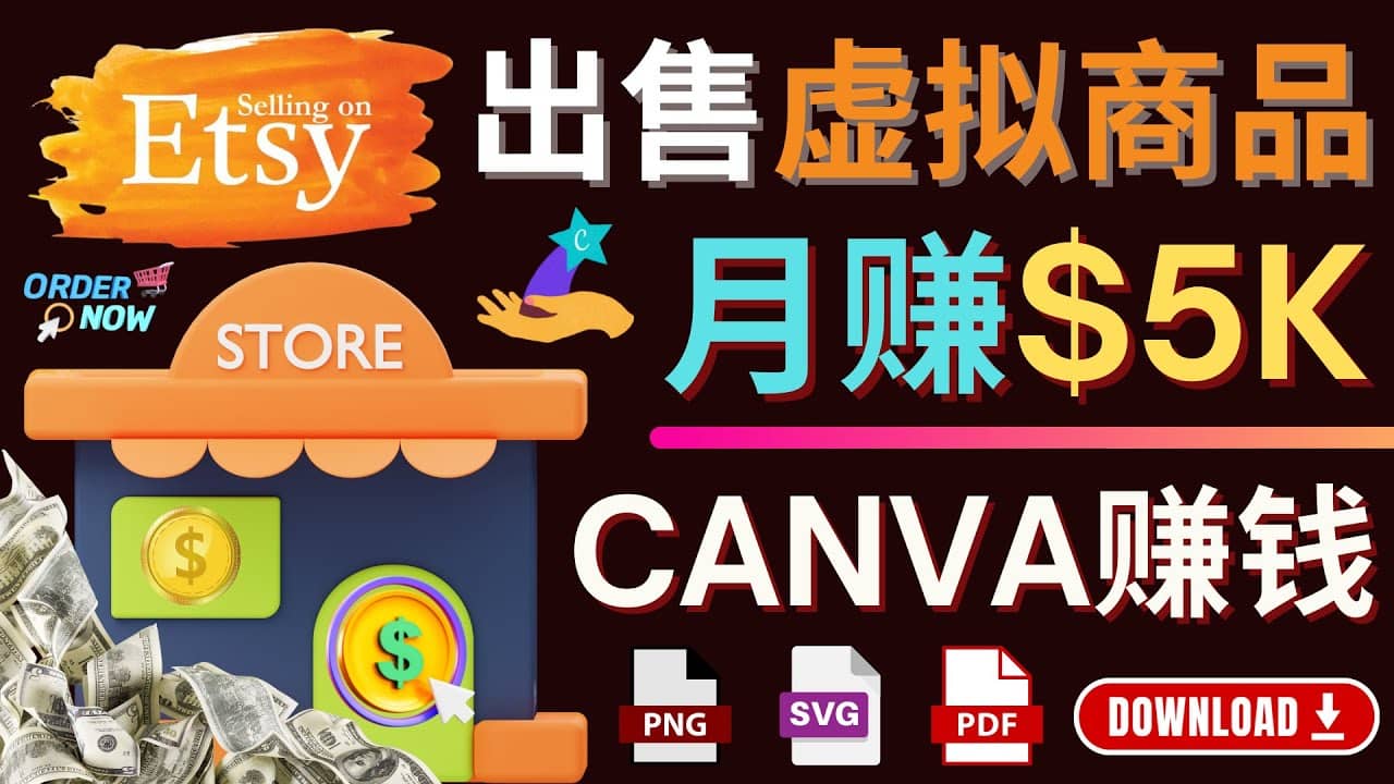 通过Etsy出售Canva模板，操作简单，收益高，月赚5000美元-享创网