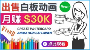 如何用最简单制作白板动画(WhiteBoard Animation)月赚3万美元-享创网