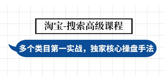 淘宝-搜索高级课程：多个类目第一实战，独家核心操盘手法-享创网