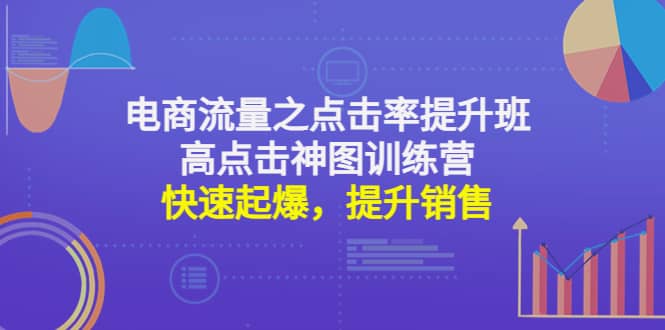 电商流量之点击率提升班+高点击神图训练营：快速起爆，提升销售-享创网