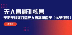 无人直播训练营:手把手教您打造无人直播操盘手(16节课时)-享创网