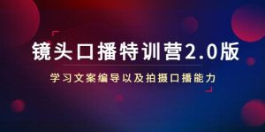 镜头口播特训营2.0版，学习文案编导以及拍摄口播能力（50节课时）-享创网