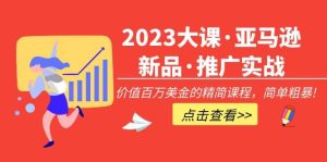 2023大课·亚马逊新品·推广实战：精简课程，简单粗暴-享创网