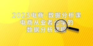 2023电商·数据分析课，电商·从业者必学的数据分析课程（42节课）-享创网