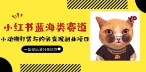 小红书蓝海类赛道:小动物打赏与购买变现副业项目,一条龙玩法分享给你-享创网