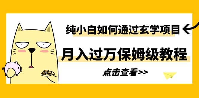 纯小白如何通过玄学项目月入过万保姆级教程-享创网