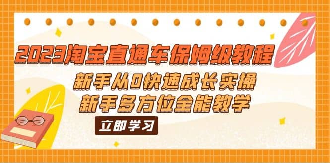 2023淘宝直通车保姆级教程：新手从0快速成长实操，新手多方位全能教学-享创网