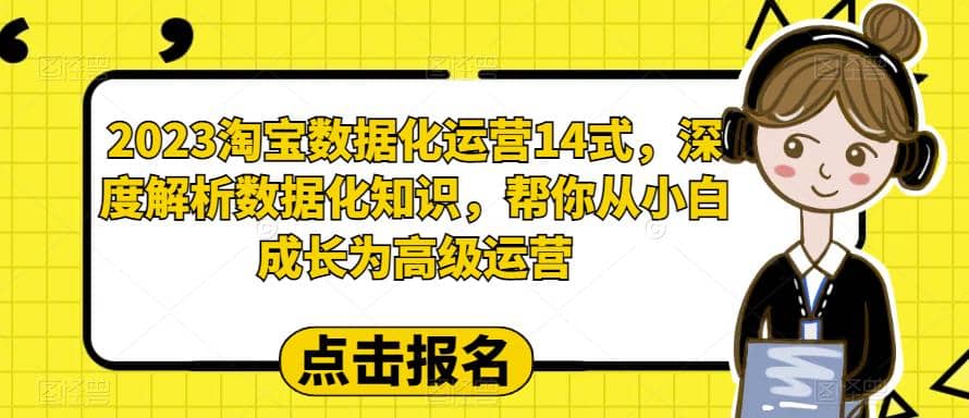 2023淘宝数据化-运营 14式，深度解析数据化知识，帮你从小白成长为高级运营-享创网