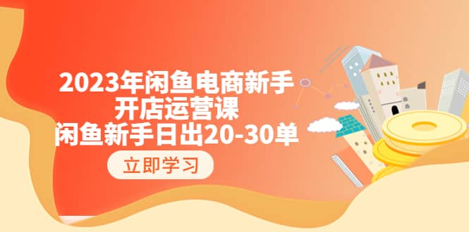 2023年闲鱼电商新手开店运营课：闲鱼新手日出20-30单（18节-实战干货）-享创网