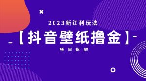 2023新红利玩法:抖音壁纸撸金项目-享创网