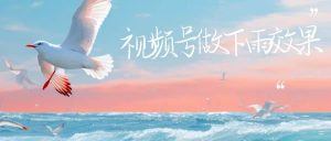 视频号做下雨视频一个账号一周涨粉10W+年入100w-享创网