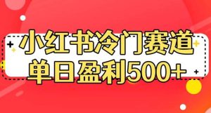 小红书冷门赛道,单日盈利500+【揭秘】-享创网