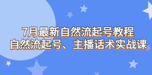 7月最新自然流起号教程，自然流起号、主播话术实战课-享创网