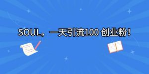 SOUL,一天引流100 创业粉-享创网