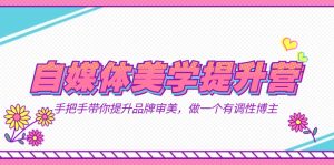 自媒体-美学提升营 手把手带你提升-品牌审美,做一个有调性博主(11节课)-享创网