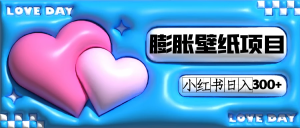 小红书膨胀壁纸项目玩法,女生最爱的壁纸,0门槛新手也可操作日入300+-享创网