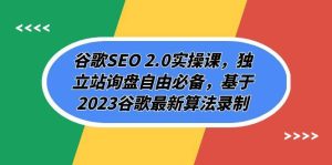 谷歌SEO 2.0实操课,独立站询盘自由必备,基于2023谷歌最新算法录制(94节-享创网