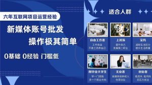 自媒体账号批发,看我怎么一天赚1个W,超简单-享创网