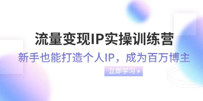 流量变现-IP实操训练营：新手也能打造个人IP，成为百万博主（46节课）-享创网