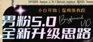 男粉5.0，全新升级思路，全自动挂机玩法，一天收入1500+-享创网