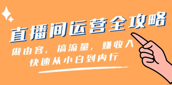 直播间-运营全攻略：做由容，搞流量，赚收入一快速从小白到内行（46节课）-享创网