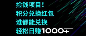 捡钱项目！积分兑换红包，谁都能兑换，轻松日赚1000+-享创网
