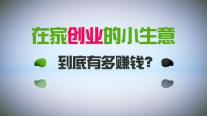 在家创业,日引300+创业粉,一年收入30万,闷声发财的小生意,比打工强-享创网