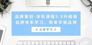 品牌策划-体系课程3.0升级版，品牌体系学习，简单学做品牌（高清无水印）-享创网