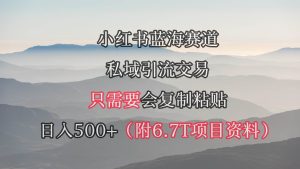 小红书短剧赛道,私域引流交易,会复制粘贴,日入500+(附6.7T短剧资源)-享创网