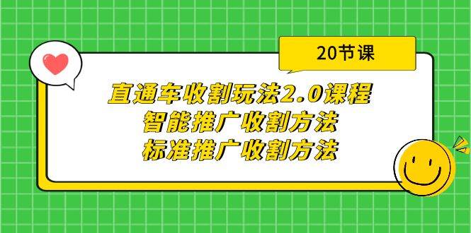 直通车收割玩法2.0课程：智能推广收割方法+标准推广收割方法（20节课）-享创网