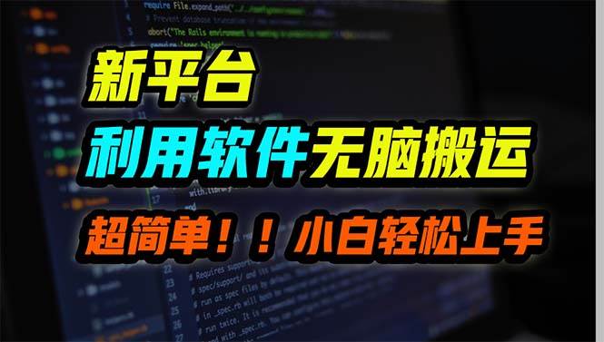 新平台用软件无脑搬运，月赚10000+，小白也能轻松上手-享创网