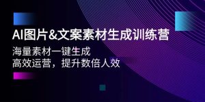 AI图片文案素材生成训练营，海量素材一键生成 高效运营 提升数倍人效-享创网