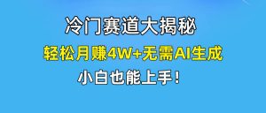快手无脑搬运冷门赛道视频“仅6个作品 涨粉6万”轻松月赚4W+-享创网