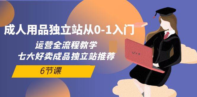 成人用品独立站从0-1入门，运营全流程教学，七大好卖成品独立站推荐-6节课-享创网