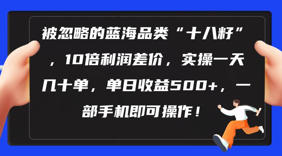 被忽略的蓝海品类“十八籽”，10倍利润差价，实操一天几十单 单日收益500+-享创网