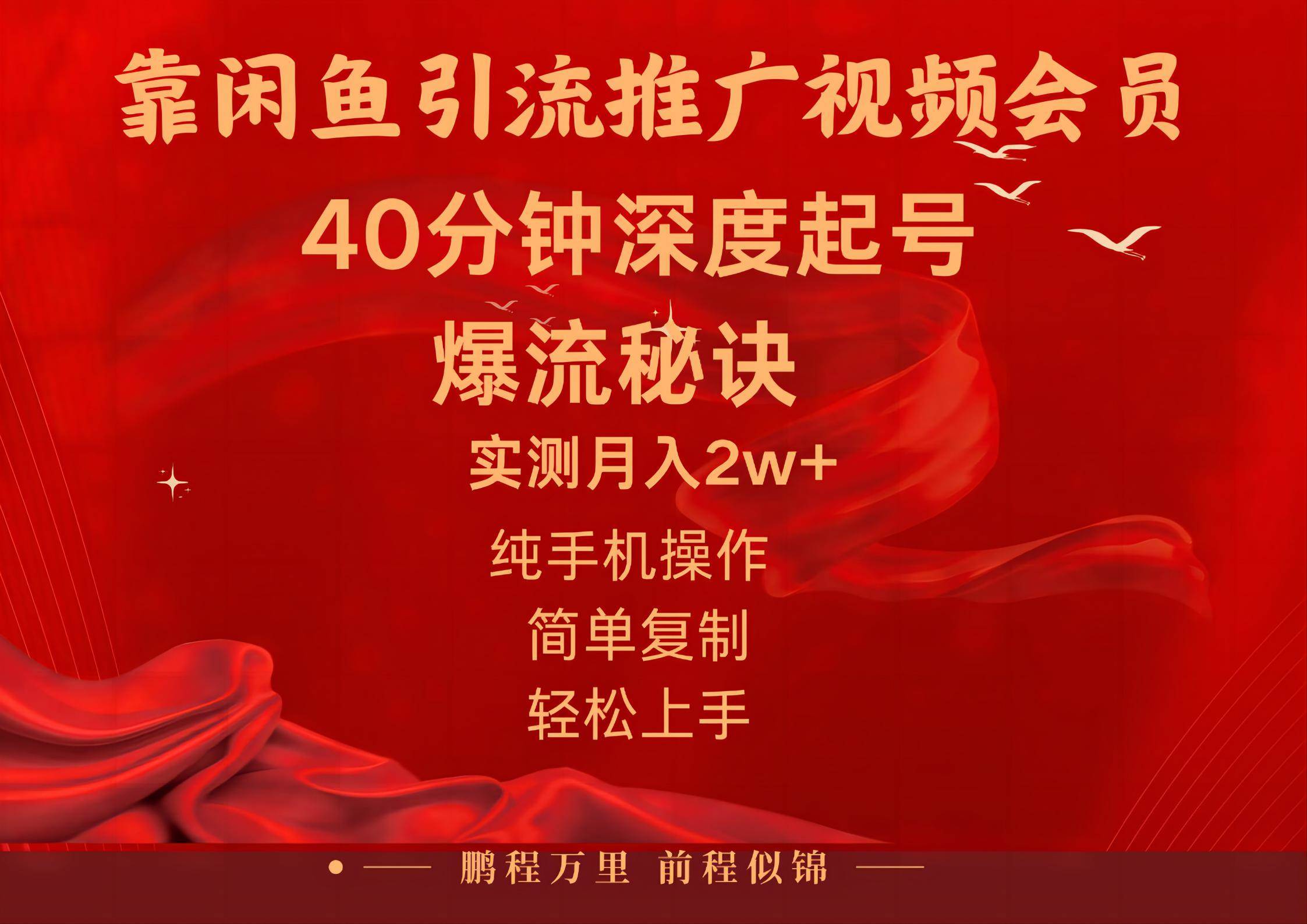 闲鱼暴力引流推广视频会员，能做到日入2W+，操作简单-享创网